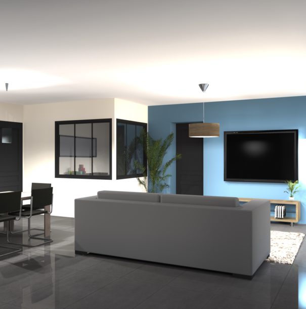 perspective intérieure en 3D